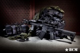 Předpažbí BCM GUNFIGHTER KeyMod - ALPHA, 5.56, 10" - černé Bravo Company