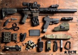 Set pažbení BCM GUNFIGHTER - Mod 0 - černý Bravo Company