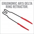 Pomůcka pro jednoduché sundání AR-15 předpažbí s delta ringem