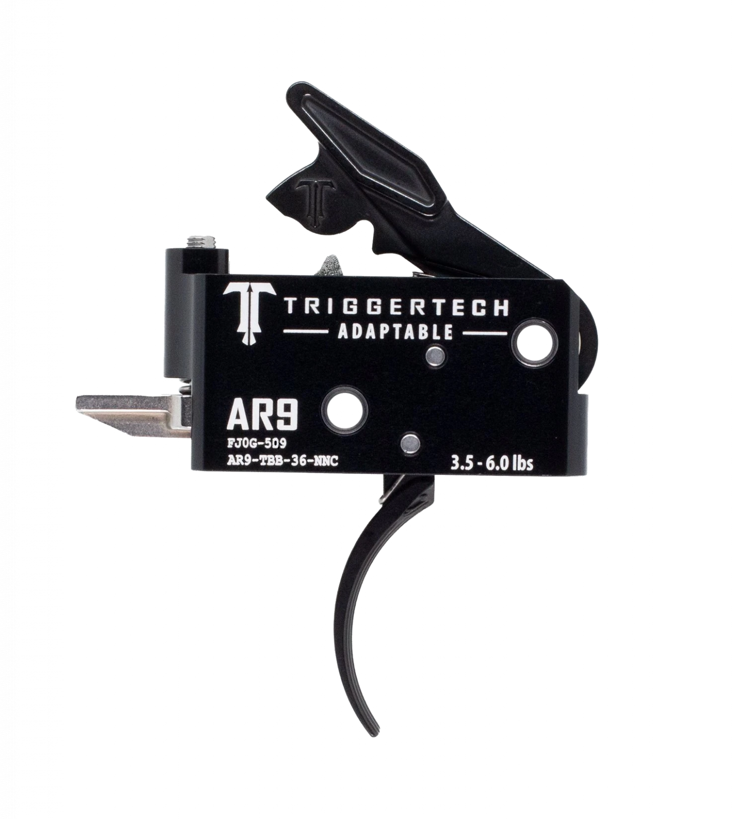 Spoušť TriggerTech AR9 Adaptable - zaoblená, černá