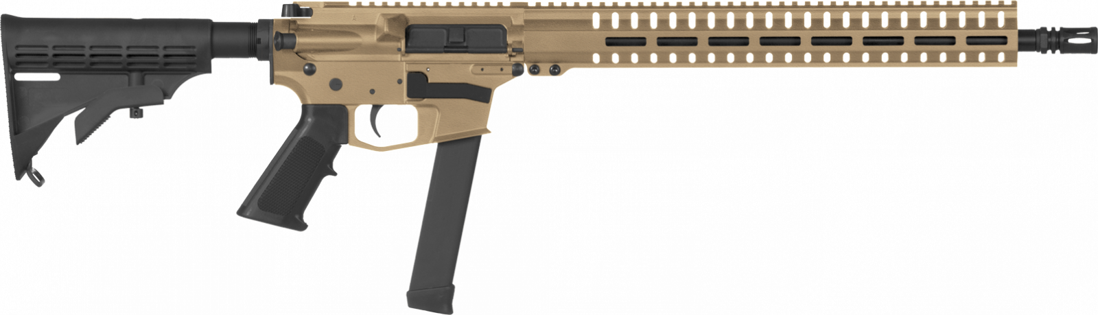 Samonabíjecí puška CMMG Resolute 100 Rifle MkGs - 9 x 19, FDE