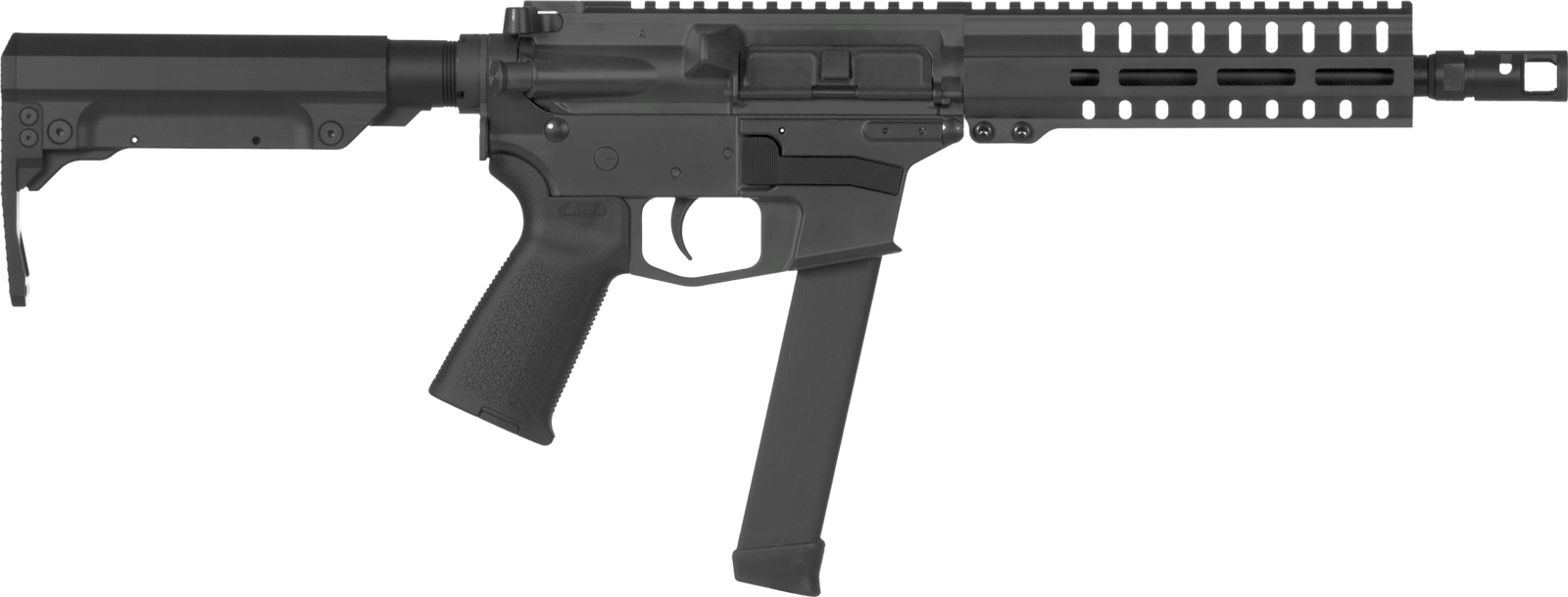 CMMG puška Banshee 200 Mk4 - 9 x 19, grafitová, na zásobníky Glock