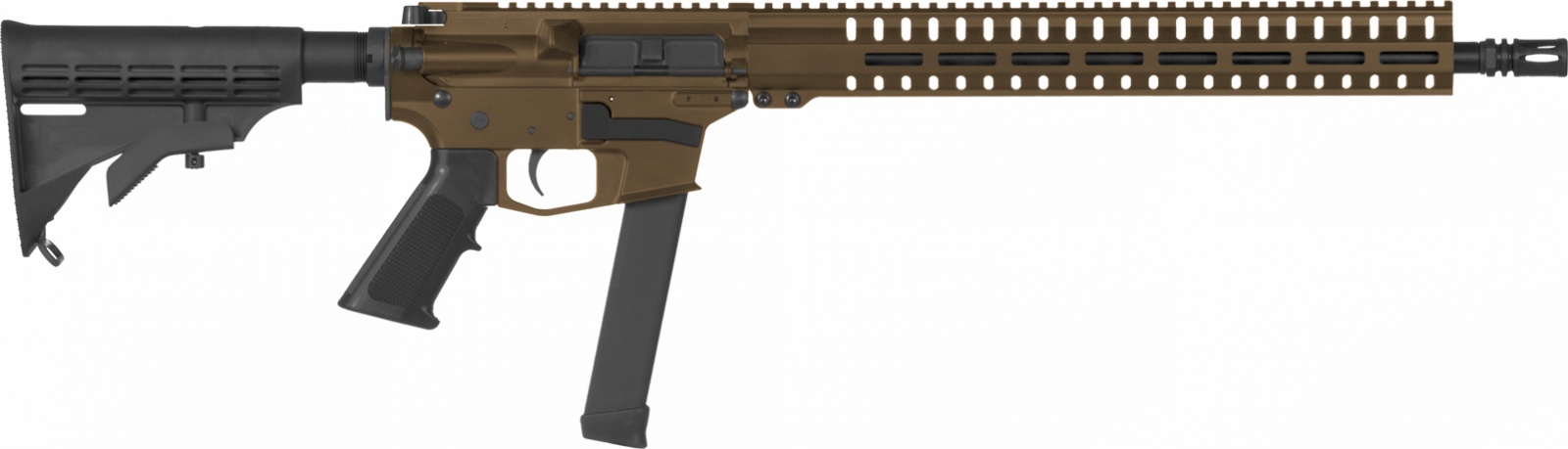 Samonabíjecí puška CMMG Resolute 100 Rifle MkGs - 9 x 19, bronzová