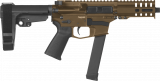 CMMG Banshee 300 Pistol MkG - .45 ACP (Glock), RDB, midnight bronze