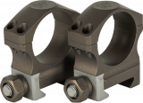 Nightforce montážní kroužky X-Treme Duty Ultralite - 30 mm, výška 25 mm, 4 šroubky, FDE