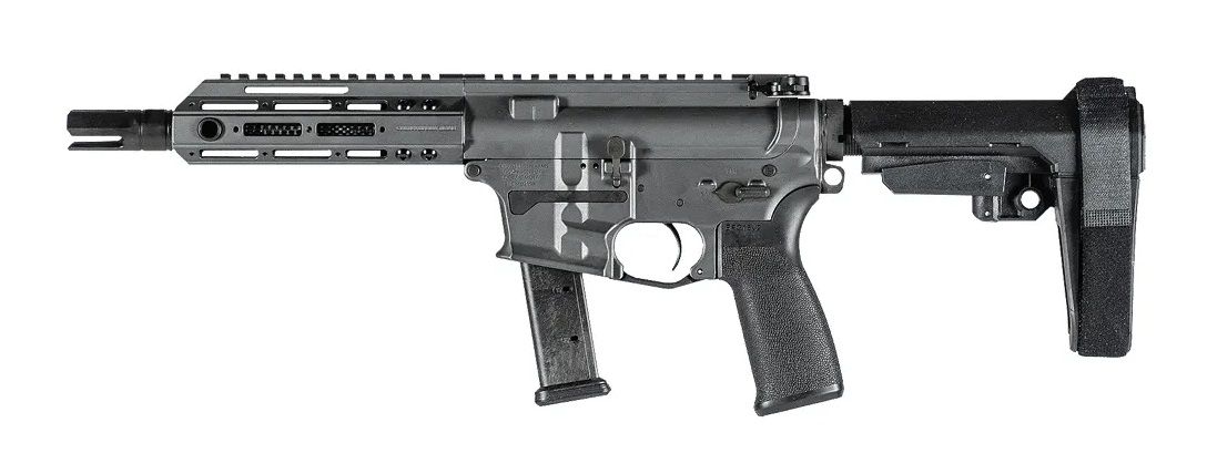 Christensen Arms "pistole" samonabíjecí CA9MM - 9x19, 7,5, 1:10, karbonová hlaveň, šedá