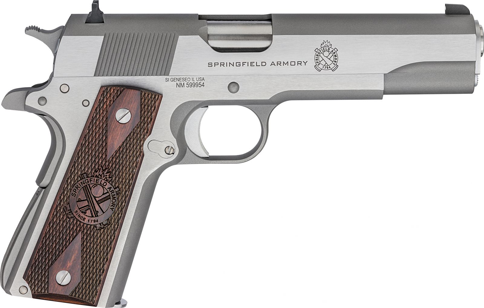 Springfield Armory pistole 1911 Mil-Spec - 5, .45 ACP, nerezová