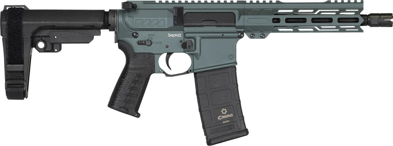 CMMG Banshee Pistol Mk4 - 9 x 19, 8, RDB, na konverzní zásobníky, zelená