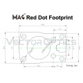 Vector Optics úhlová picatinny montáž MAG pro kolimátor Frenzy-S - 45°