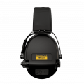 Sordin střelecká sluchátka Supreme Pro-X LED - černé mušle, černá kůže, gelové náušníky, LED světlo