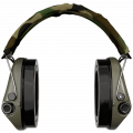 Sordin střelecká sluchátka Supreme Pro-X LED - zelené mušle, camo látka, gelové náušníky, LED světlo