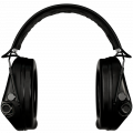 Sordin střelecká sluchátka Supreme Pro-X Slim - černé mušle, černá kůže, PVC náušníky