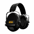 Sordin střelecká sluchátka Supreme Pro-X Slim - černé mušle, černá kůže, PVC náušníky